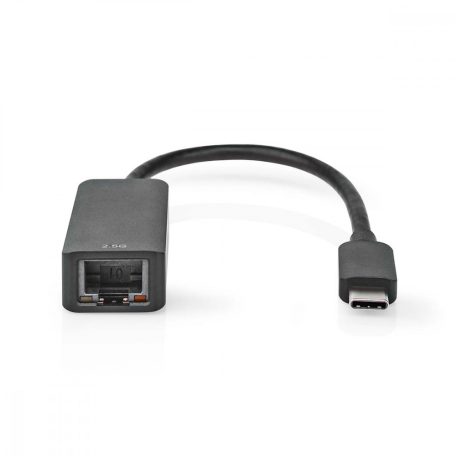 USB hálózati adapter | USB 3.2 Gen 1 | 2.5 Gbps | USB-C™ Dugasz | RJ45 Aljzat | 0.2 m | Kerek | Aranyozott | Ónozott Réz | Fekete | Boríték