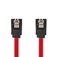   SATA kábel | 1.5 Gbps | SATA 7-Tűs Aljzat | SATA 7-Tűs Aljzat | Nikkelezett | 0.50 m | Lapos | PVC | Piros | Boríték