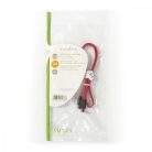 SATA kábel | 3 Gbps | SATA 7-Tűs Aljzat | SATA 7-Tűs Aljzat | Nikkelezett | 0.50 m | Lapos | PVC | Piros | Műanyag Zacskó