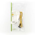 SATA kábel | 6 Gbps | SATA 7-Tűs Aljzat | SATA 7-Tűs Aljzat | Nikkelezett | 0.50 m | Lapos | PVC | Sárga | Műanyag Zacskó