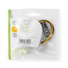 Belső hálózati kábel | P4 Dugasz | P4 Aljzat | Aranyozott | 0.20 m | Kerek | PVC | Fekete / Sárga | Műanyag Zacskó