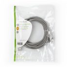 CAT5e hálózati kábel | S/UTP | RJ45 Dugasz | RJ45 Dugasz | 3.00 m | Kerek | LSZH / PVC | Szürke | Műanyag Zacskó