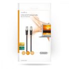 CAT5e hálózati kábel | SF/UTP | RJ45 Dugasz | RJ45 Dugasz | 5.00 m | Kerek | PVC | Fekete | Boríték