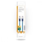 CAT5e hálózati kábel | SF/UTP | RJ45 Dugasz | RJ45 Dugasz | 0.50 m | Kerek | PVC | Kék | Boríték