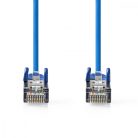 CAT5e hálózati kábel | SF/UTP | RJ45 Dugasz | RJ45 Dugasz | 1.00 m | Kerek | PVC | Kék | Boríték