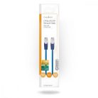 CAT5e hálózati kábel | SF/UTP | RJ45 Dugasz | RJ45 Dugasz | 1.00 m | Kerek | PVC | Kék | Boríték