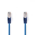 CAT5e hálózati kábel | SF/UTP | RJ45 Dugasz | RJ45 Dugasz | 3.00 m | Kerek | PVC | Kék | Műanyag Zacskó