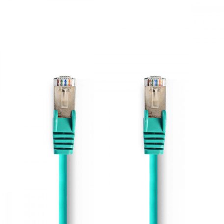 CAT5e hálózati kábel | SF/UTP | RJ45 Dugasz | RJ45 Dugasz | 20.0 m | Kerek | PVC | Zöld | Műanyag Zacskó