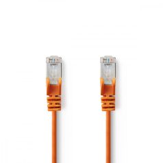   CAT5e hálózati kábel | SF/UTP | RJ45 Dugasz | RJ45 Dugasz | 0.50 m | Kerek | PVC | Narancs | Műanyag Zacskó