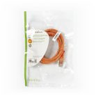 CAT5e hálózati kábel | SF/UTP | RJ45 Dugasz | RJ45 Dugasz | 1.50 m | Kerek | PVC | Narancs | Műanyag Zacskó