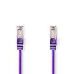   CAT5e hálózati kábel | SF/UTP | RJ45 Dugasz | RJ45 Dugasz | 1.50 m | Kerek | PVC | Ibolya | Műanyag Zacskó