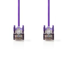   CAT5e hálózati kábel | SF/UTP | RJ45 Dugasz | RJ45 Dugasz | 1.50 m | Kerek | PVC | Ibolya | Műanyag Zacskó