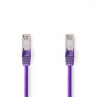 CAT5e hálózati kábel | SF/UTP | RJ45 Dugasz | RJ45 Dugasz | 30.0 m | Kerek | PVC | Ibolya | Műanyag Zacskó