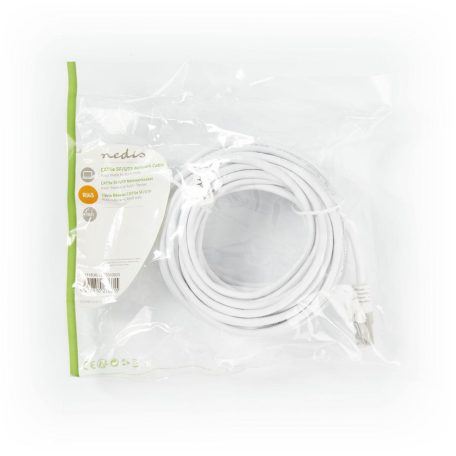 CAT5e hálózati kábel | SF/UTP | RJ45 Dugasz | RJ45 Dugasz | 10.0 m | Kerek | PVC | Fehér | Műanyag Zacskó