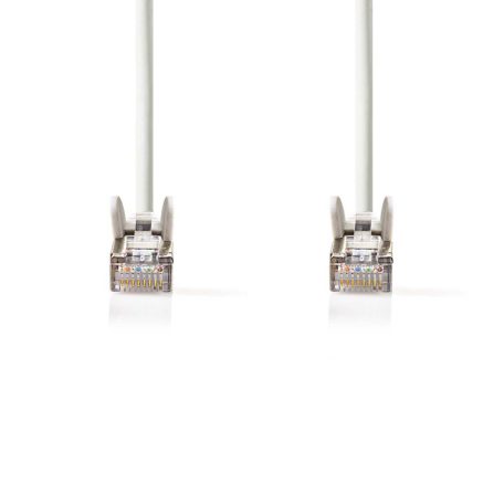 CAT5e hálózati kábel | SF/UTP | RJ45 Dugasz | RJ45 Dugasz | 3.00 m | Kerek | PVC | Fehér | Boríték