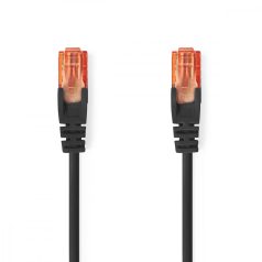   CAT6 hálózati kábel | RJ45 Dugasz | RJ45 Dugasz | U/UTP | 30.0 m | Kerek | PVC | Fekete | Műanyag Zacskó