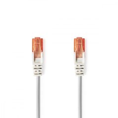   CAT6 hálózati kábel | RJ45 Dugasz | RJ45 Dugasz | U/UTP | 0.25 m | Kerek | PVC | Szürke | Boríték