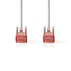   CAT6 hálózati kábel | RJ45 Dugasz | RJ45 Dugasz | U/UTP | 0.25 m | Kerek | PVC | Szürke | Boríték
