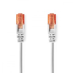   CAT6 hálózati kábel | RJ45 Dugasz | RJ45 Dugasz | U/UTP | 1.00 m | Kerek | PVC | Szürke | Boríték