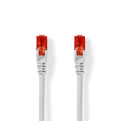   CAT6 hálózati kábel | RJ45 Dugasz | RJ45 Dugasz | U/UTP | 0.25 m | Kerek | PVC | Fehér | Műanyag Zacskó