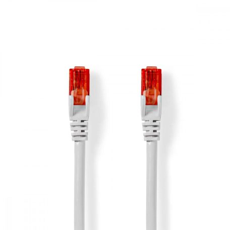 CAT6 hálózati kábel | RJ45 Dugasz | RJ45 Dugasz | U/UTP | 0.25 m | Kerek | PVC | Fehér | Műanyag Zacskó