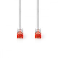   CAT6 hálózati kábel | RJ45 Dugasz | RJ45 Dugasz | U/UTP | 10.0 m | Kerek | PVC | Fehér | Műanyag Zacskó