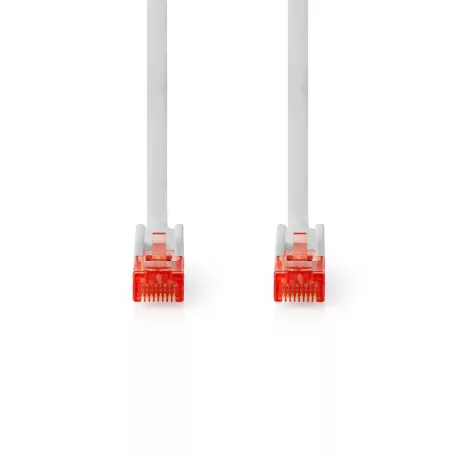 CAT6 hálózati kábel | RJ45 Dugasz | RJ45 Dugasz | U/UTP | 1.00 m | Kerek | PVC | Fehér | Boríték