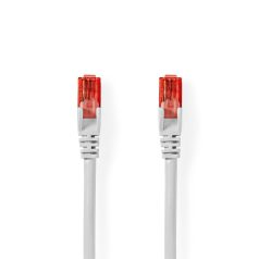   CAT6 hálózati kábel | RJ45 Dugasz | RJ45 Dugasz | U/UTP | 30.0 m | Kerek | PVC | Fehér | Műanyag Zacskó