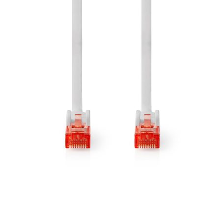 CAT6 hálózati kábel | RJ45 Dugasz | RJ45 Dugasz | U/UTP | 30.0 m | Kerek | PVC | Fehér | Műanyag Zacskó