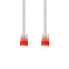   CAT6 hálózati kábel | RJ45 Dugasz | RJ45 Dugasz | U/UTP | 5.00 m | Kerek | PVC | Fehér | Műanyag Zacskó