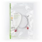 CAT6 hálózati kábel | RJ45 Dugasz | RJ45 Dugasz | U/UTP | 1.00 m | Snagless | Lapos | PVC | Fehér | Műanyag Zacskó