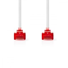   CAT6 hálózati kábel | RJ45 Dugasz | RJ45 Dugasz | U/UTP | 10.0 m | Snagless | Lapos | PVC | Fehér | Boríték