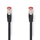 CAT6 hálózati kábel | RJ45 Dugasz | RJ45 Dugasz | S/FTP | 0.15 m | Kerek | LSZH | Fekete | Boríték