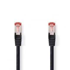   CAT6 hálózati kábel | RJ45 Dugasz | RJ45 Dugasz | S/FTP | 20.0 m | Kerek | LSZH | Fekete | Műanyag Zacskó
