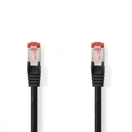 CAT6 hálózati kábel | RJ45 Dugasz | RJ45 Dugasz | S/FTP | 20.0 m | Kerek | LSZH | Fekete | Műanyag Zacskó
