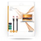 CAT6 hálózati kábel | RJ45 Dugasz | RJ45 Dugasz | S/FTP | 20.0 m | Kerek | LSZH | Fekete | Műanyag Zacskó