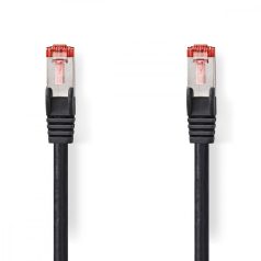   CAT6 hálózati kábel | RJ45 Dugasz | RJ45 Dugasz | S/FTP | 5.00 m | Kerek | LSZH | Fekete | Műanyag Zacskó