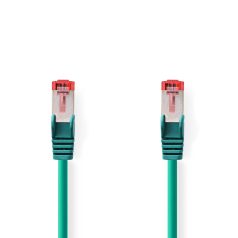   CAT6 hálózati kábel | RJ45 Dugasz | RJ45 Dugasz | S/FTP | 0.50 m | Kerek | LSZH | Zöld | Boríték