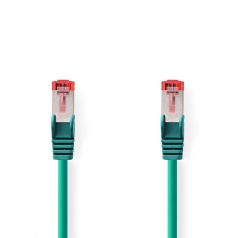   CAT6 hálózati kábel | RJ45 Dugasz | RJ45 Dugasz | S/FTP | 15.0 m | Kerek | LSZH | Zöld | Műanyag Zacskó
