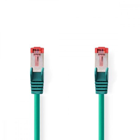 CAT6 hálózati kábel | RJ45 Dugasz | RJ45 Dugasz | S/FTP | 20.0 m | Kerek | LSZH | Zöld | Műanyag Zacskó