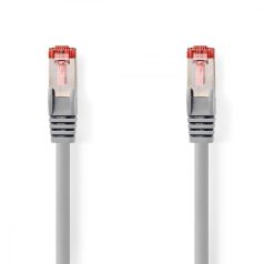   CAT6 hálózati kábel | RJ45 Dugasz | RJ45 Dugasz | S/FTP | 0.25 m | Kerek | LSZH | Szürke | Boríték