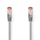 CAT6 hálózati kábel | RJ45 Dugasz | RJ45 Dugasz | S/FTP | 0.50 m | Kerek | LSZH | Szürke | Műanyag Zacskó