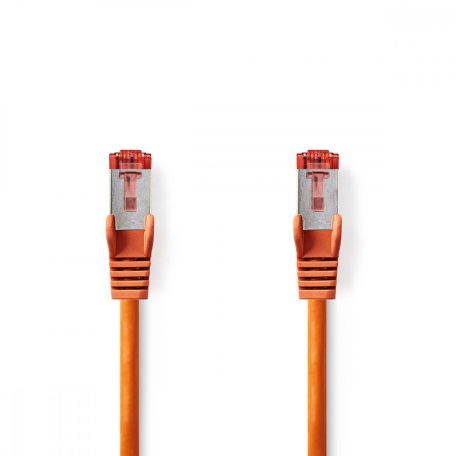 CAT6 hálózati kábel | RJ45 Dugasz | RJ45 Dugasz | S/FTP | 0.50 m | Kerek | LSZH | Narancs | Boríték