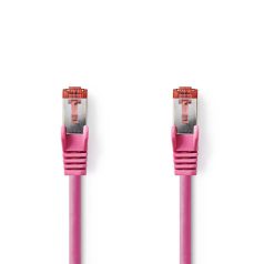   CAT6 hálózati kábel | RJ45 Dugasz | RJ45 Dugasz | S/FTP | 1.00 m | Kerek | LSZH | Rózsaszín | Műanyag Zacskó