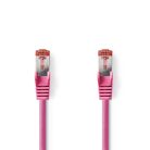 CAT6 hálózati kábel | RJ45 Dugasz | RJ45 Dugasz | S/FTP | 10.0 m | Kerek | LSZH | Rózsaszín | Boríték