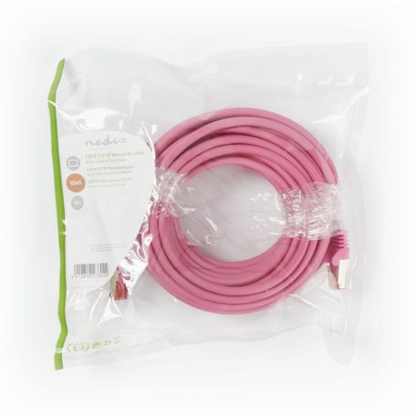 CAT6 hálózati kábel | RJ45 Dugasz | RJ45 Dugasz | S/FTP | 10.0 m | Kerek | LSZH | Rózsaszín | Boríték