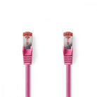 CAT6 hálózati kábel | RJ45 Dugasz | RJ45 Dugasz | S/FTP | 5.00 m | Kerek | LSZH | Rózsaszín | Műanyag Zacskó