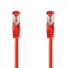 CAT6 hálózati kábel | RJ45 Dugasz | RJ45 Dugasz | S/FTP | 1.00 m | Kerek | LSZH | Piros | Műanyag Zacskó