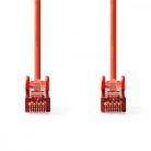 CAT6 hálózati kábel | RJ45 Dugasz | RJ45 Dugasz | S/FTP | 20.0 m | Kerek | LSZH | Piros | Műanyag Zacskó