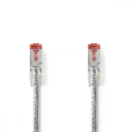 CAT6 hálózati kábel | RJ45 Dugasz | RJ45 Dugasz | S/FTP | 10.0 m | Kerek | LSZH | Átlátszó | Műanyag Zacskó